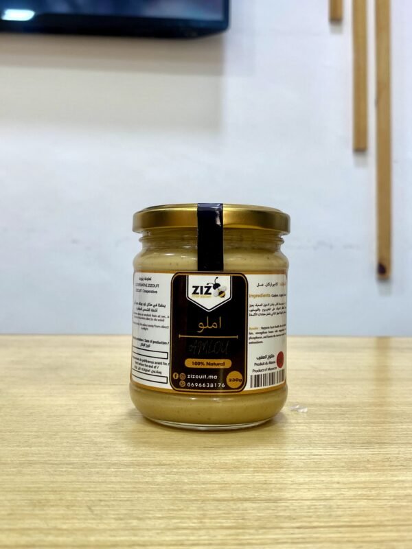 Amlou à la noix de cajou, miel et huile d’argan